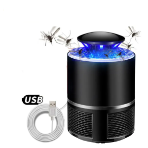 EXORT Electric Mosquito Trap Blue Light | Mosquito Killer Lamp with USB Power | Suction Fan No Zapper Child Safe